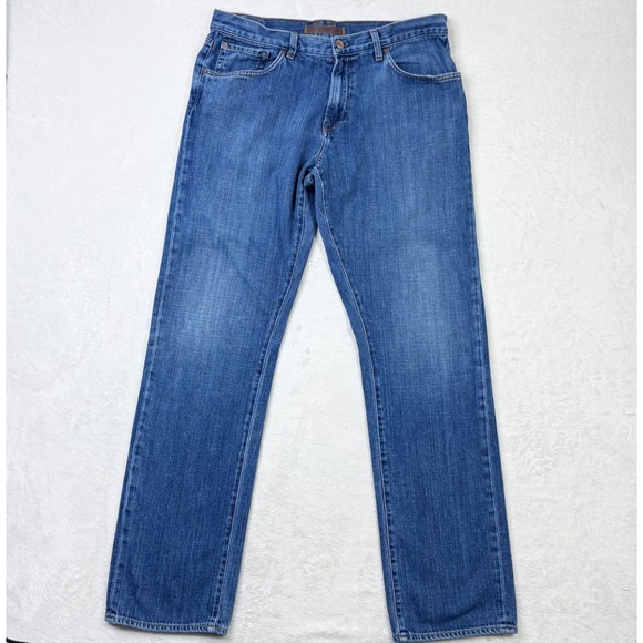 Agave Denim Relaxed Straight Waterman Jeans Mens Size 36 Merced Grove Wash - Picture 1 of 11